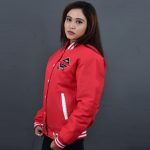 red varsity jacket