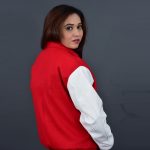 Letterman Jacket Red White