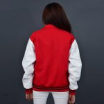 letterman jacket red white